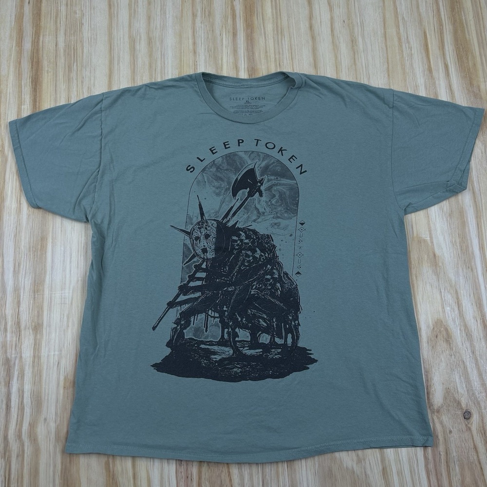 Sleep Token "Chokehold" T-Shirt‎ Green Men's XL Official Merch Short Sleeve